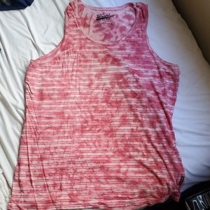 Red Faded Tank Top